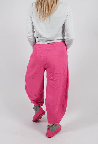 Pull On Tulip Leg Trousers in Rose Check - 3440136