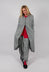 Fitted Coat in Black Off White Check - 3441239