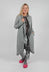 Fitted Coat in Dark Grey Check - 3441239