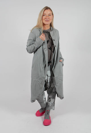 Fitted Coat in Dark Grey Check - 3441239