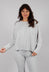 Jumper with Exposed Seams in Light Grey - 3450701