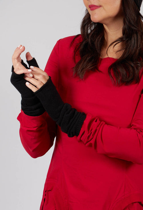 Fingerless Gloves in Black - 3453105