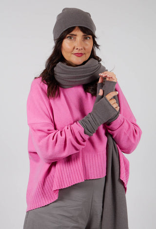 Fingerless Gloves in Dark Grey - 3453105