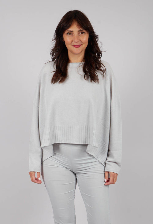 Relaxed Fit Jumper in Light Grey - 3450708