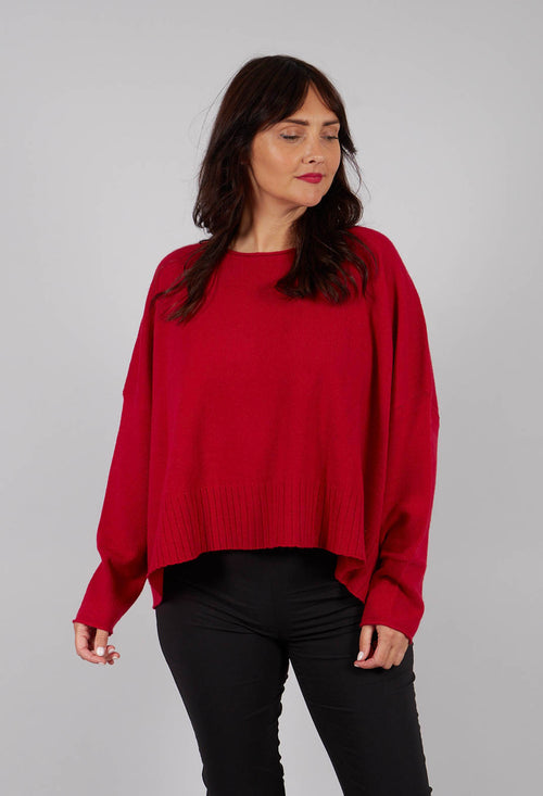 Relaxed Fit Jumper in Rose - 3450708