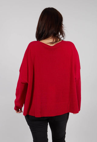 Relaxed Fit Jumper in Rose - 3450708