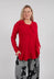 Flared Hem Top in Rose - 3470501