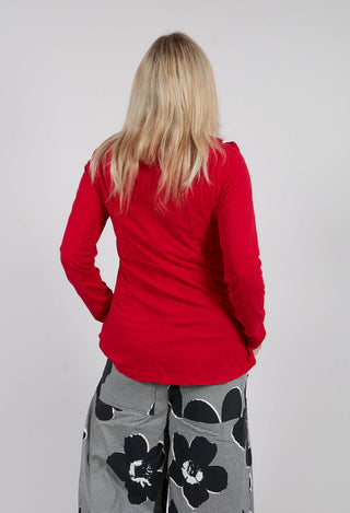 Flared Hem Top in Rose - 3470501