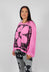 Long Sleeve T-Shirt with Motif in Lily Print - 3470503
