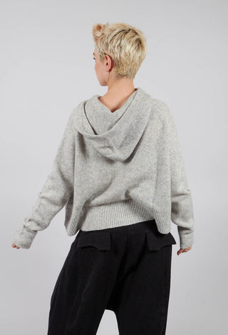Cardigan with Hood in Light Grey - 3487103