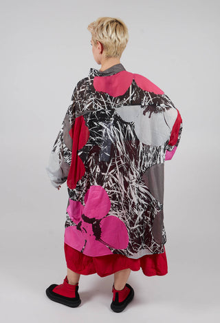 Oversized Shirt Dress in Colourful - 3600907