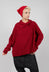 Relaxed High Neck Jumper in Rose - 3610704