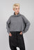 Short Fit Roll Neck Jumper in Dark Grey - 3620702