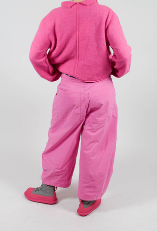 Balloon Leg Trousers with Circular Pocket Detail in Lily - 3630109