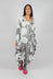 Jersey Dress with Feature Pocket in Dark Grey Print - 3640903