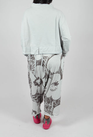 Jersey Balloon Trousers in Dark Grey Print - 3640108