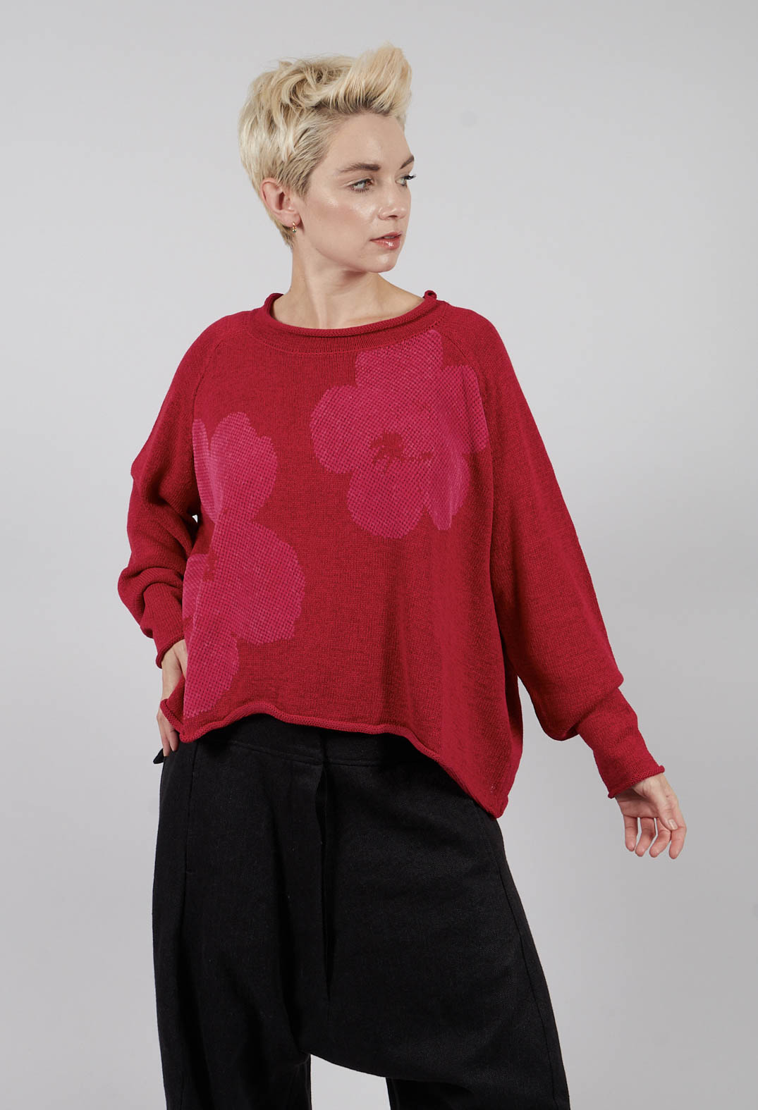 Short Jumper in Rose with Lotusflock - 3720704