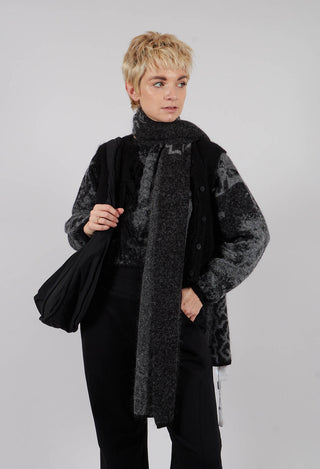 Cropped Sleeveless Cardigan in Black