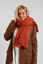 Knitted Scarf in Orange