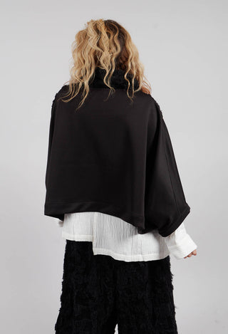 Sleeved Cape in Black