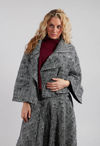 Open Front Jacket in Black