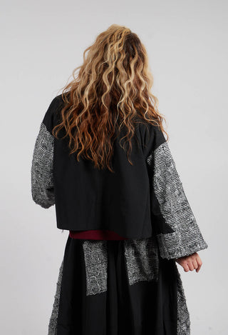 Open Front Jacket in Black