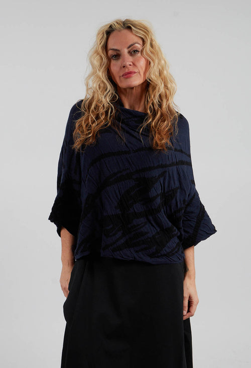 Drop Shoulder Jumper in Blue