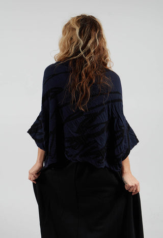 Drop Shoulder Jumper in Blue