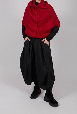 Extra Wide Leg Trouser in Black