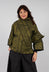 Top with Fabric Rose in Lime