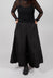 Textured Midi Skirt in Black