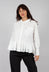 Shirt with Ruffle Peplum Hem in Black