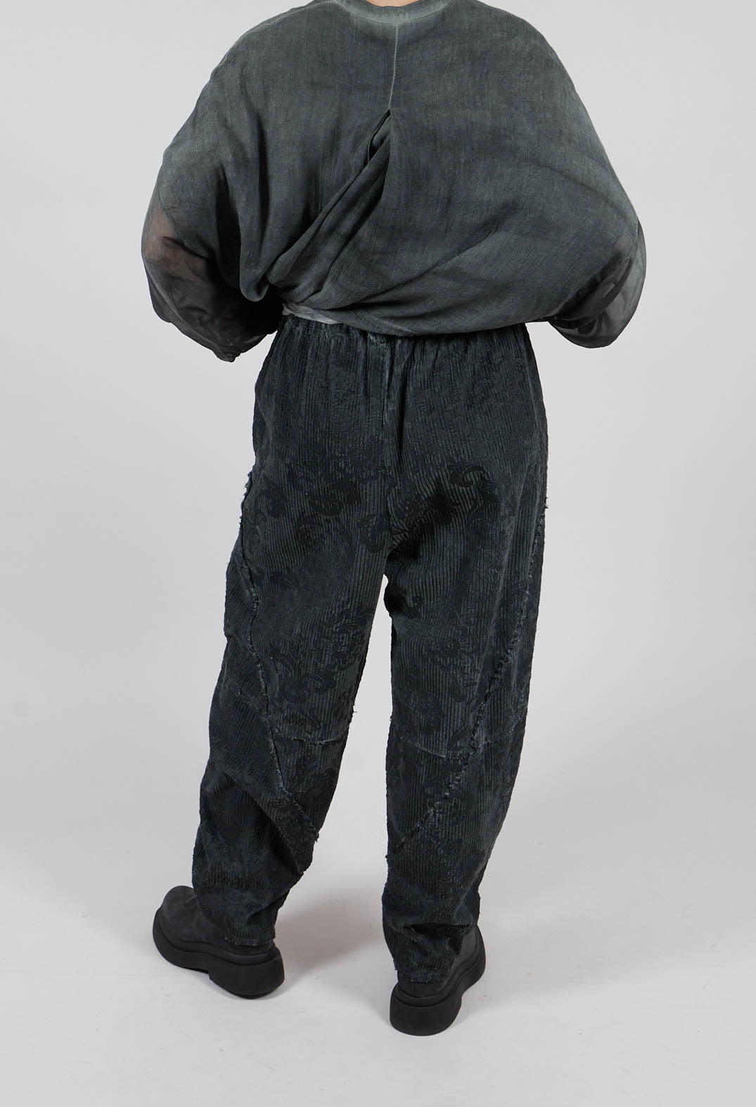 Tulip Trousers in Emerald Grey