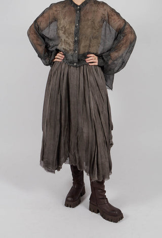 A-Line Skirt in Bengal Brown