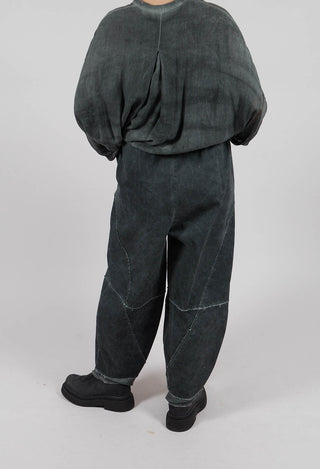 Harem Trousers in Emerald Grey