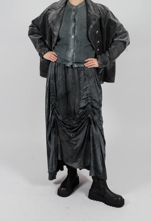 Long Skirt in Emerald Grey