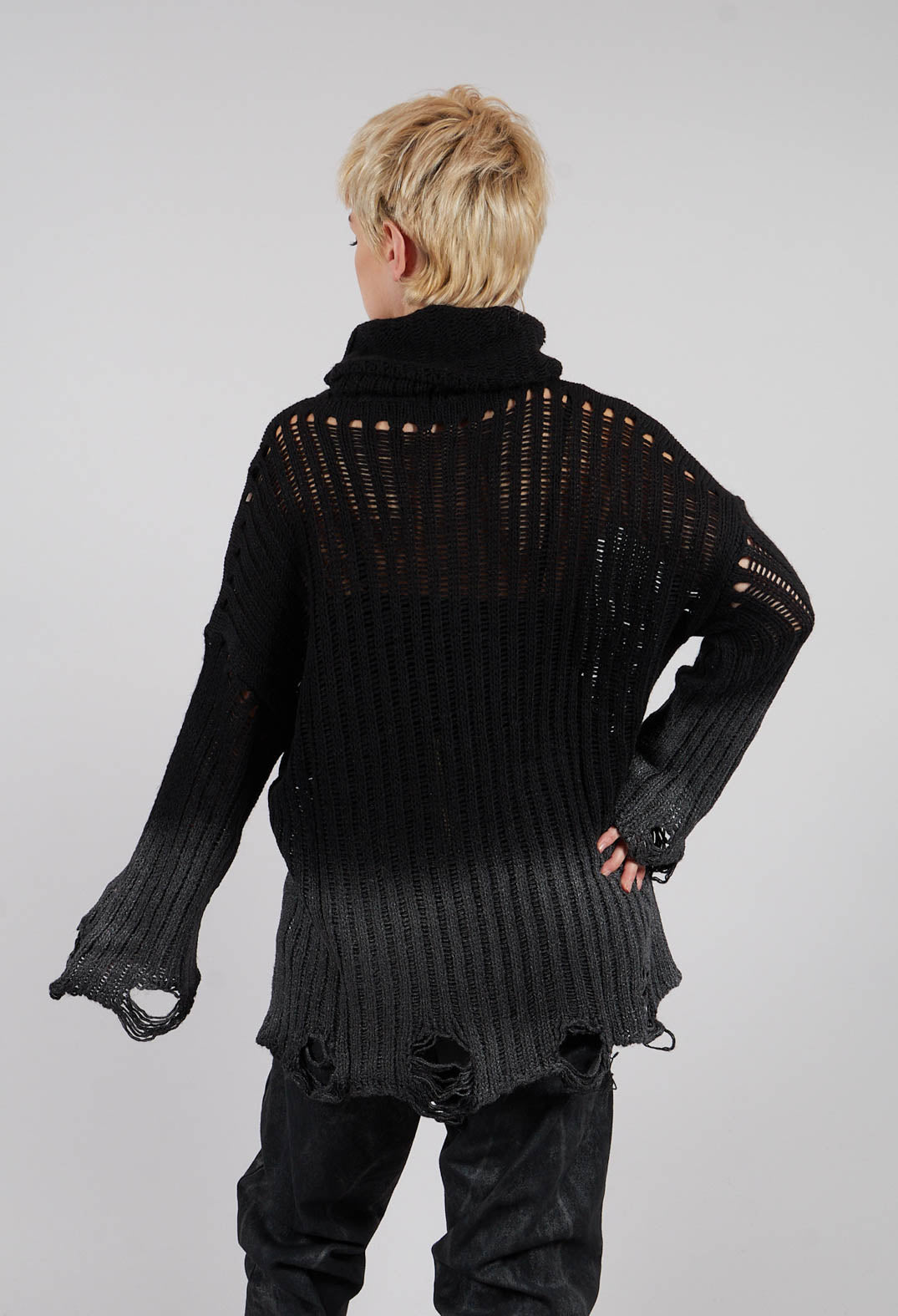 Knitted Jumper in Black