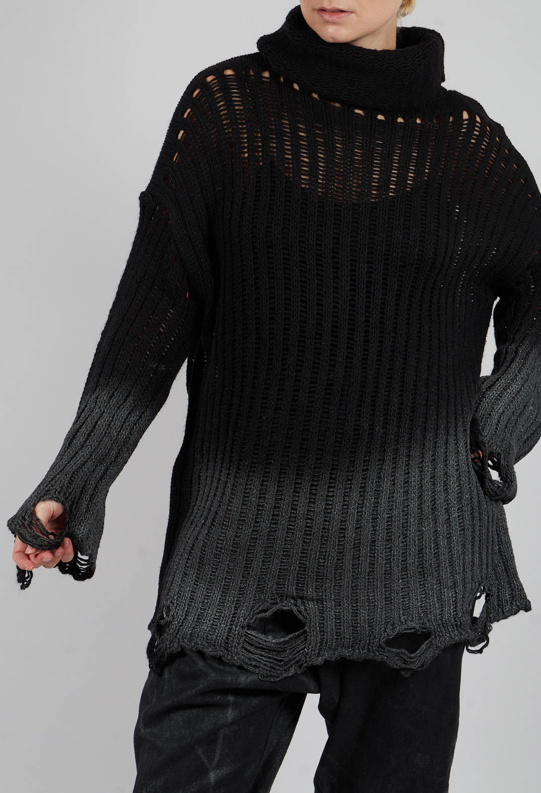 Knitted Jumper in Black