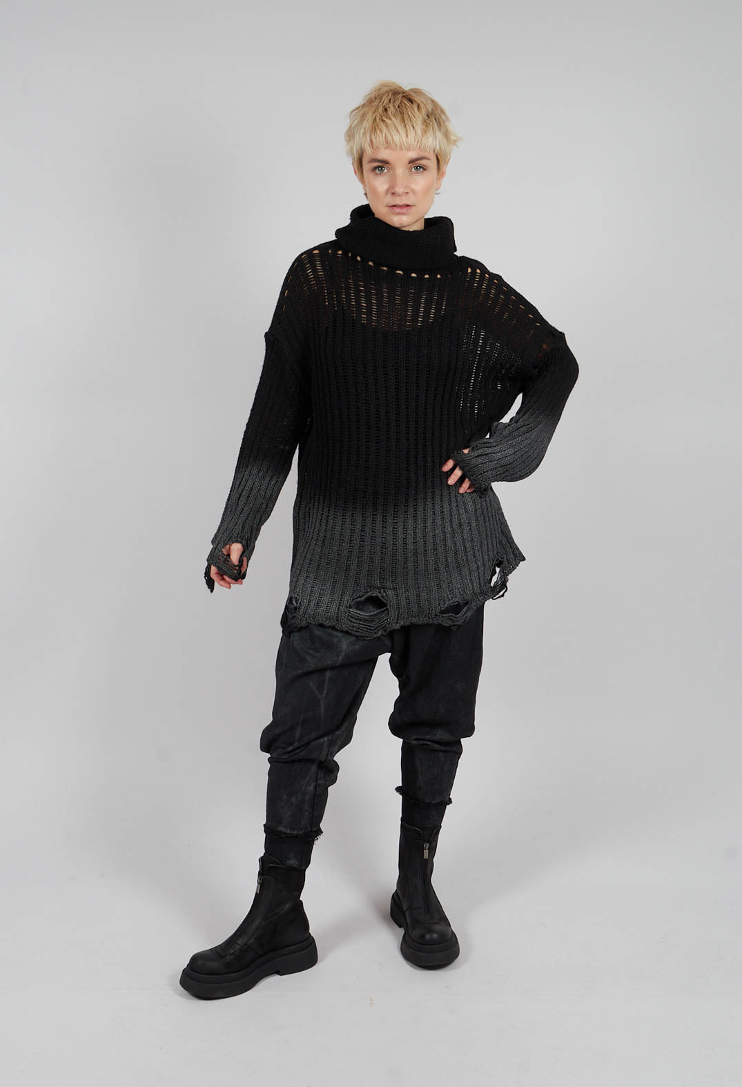 Knitted Jumper in Black