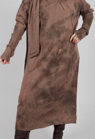 Knitted Dress in Bengal Brown