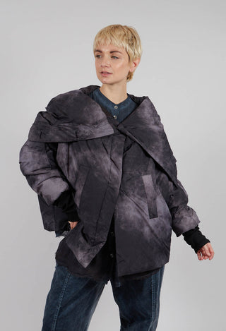 Boxy Padded Jacket in Ash Grey