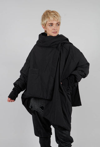 Midi Padded Jacket in Black
