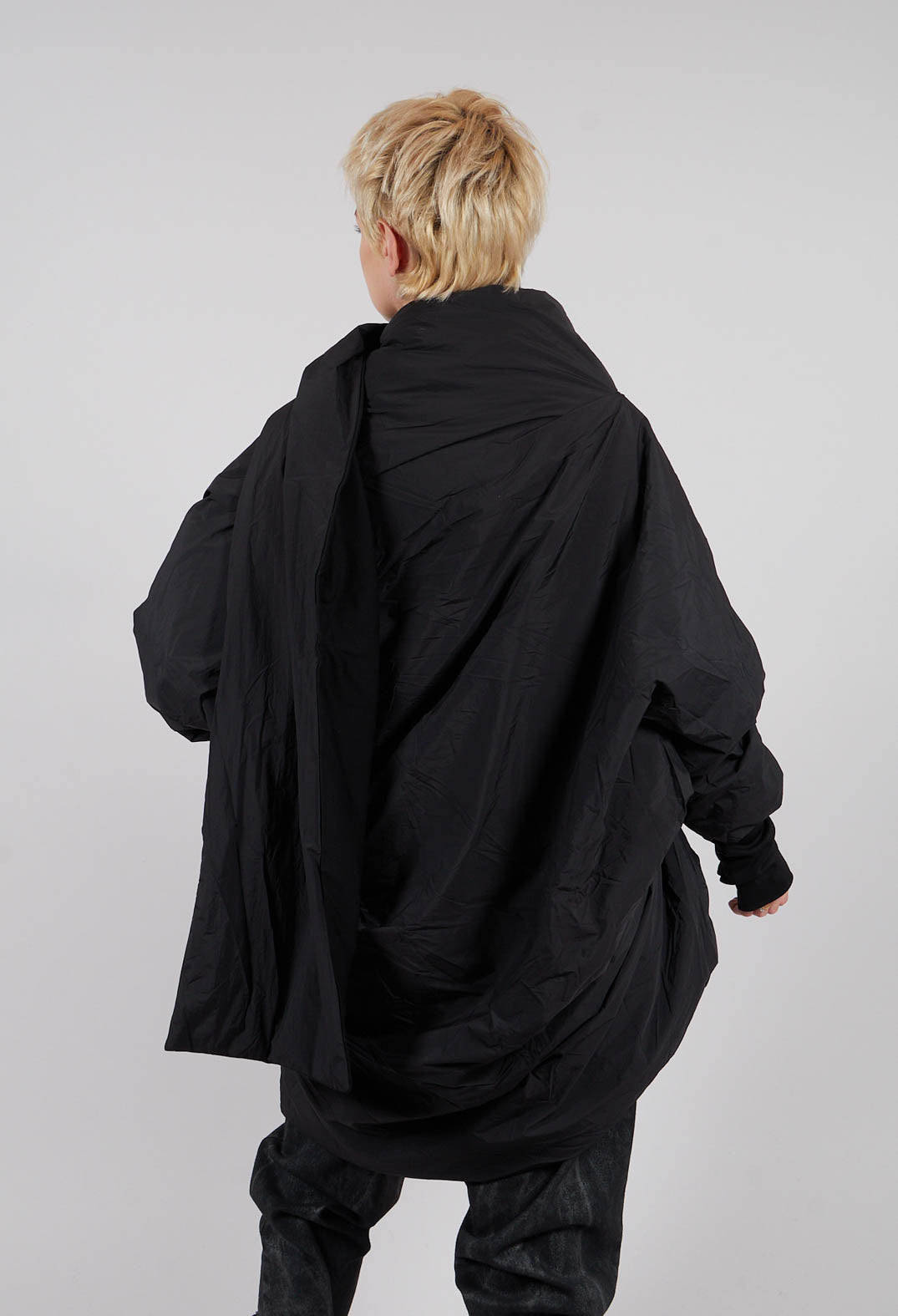 Midi Padded Jacket in Black