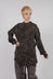 Collarless Shirt in Bengal Brown