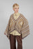 Dicy Poncho in Purple and Yellow