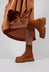 Zip Up Ankle Boots in London Tobacco