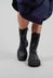 Lace Up Boots in Gasoline Verde Blu Scuro