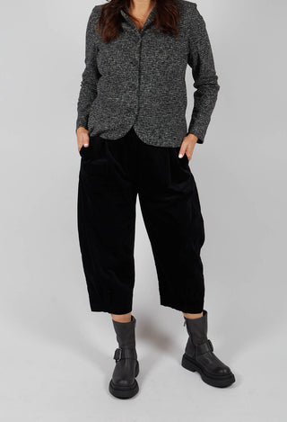 Bianco V Trousers in Nero