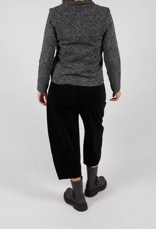 Bianco V Trousers in Nero