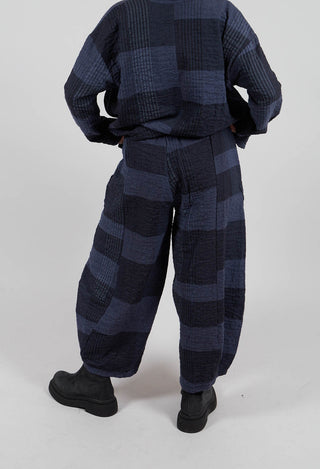 Pace S Tsant Check Trousers in Notte